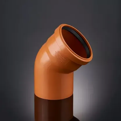 Отвод 45° PVC-U (3006) Ø 110 (32) rasm
