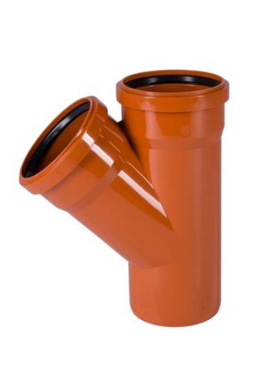 Тройник 45° PVC-U (3012) Ø 110 (15) rasm
