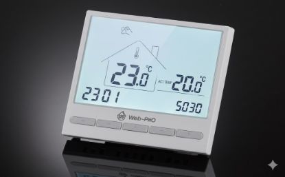 Комнатный термостат c Wi-Fi (Большой дисплей) (5030) Белый с Wi-Fi (100) rasm