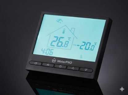 Комнатный термостат c Wi-Fi (Большой дисплей) (5031) Чёрный с Wi-Fi (100) rasm