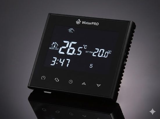 Изображение Комнатный термостат c Wi-Fi (5035) Чёрный с Wi-Fi (100)