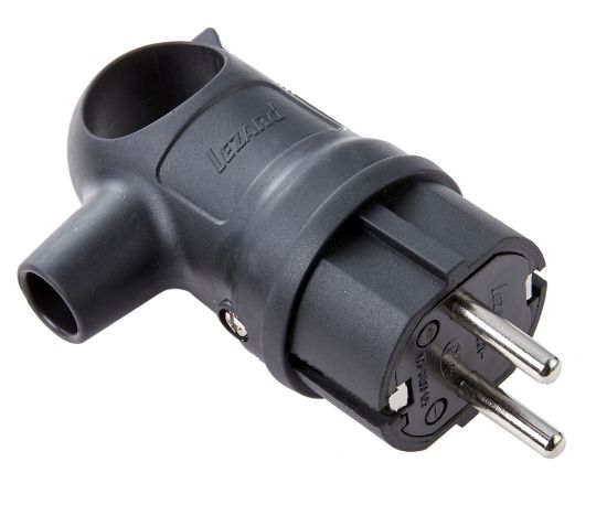 Изображение Силовая вилка 2P+PE с резиновой рукояткой - 16A, 220-240V
