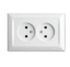 Picture of Vesta Roma Lux roz2 Double Socket Outlet