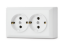 Picture of Vesta Mega Lux Double Electrical Outlet with Shutter