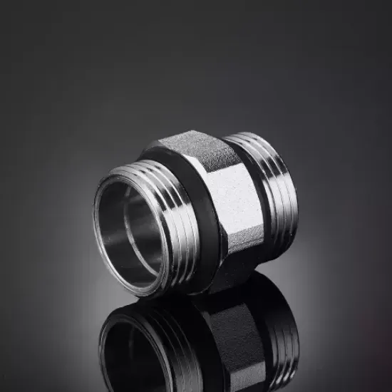 S 3/4" M × 3/4" M nippel (20/20, qadoq 20) tashqi/tashqi rezbali surati