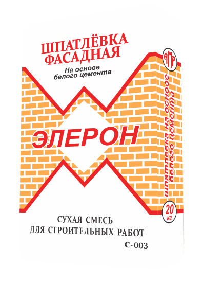 Изображение ELERON 003 Белая фасадная шпатлёвка