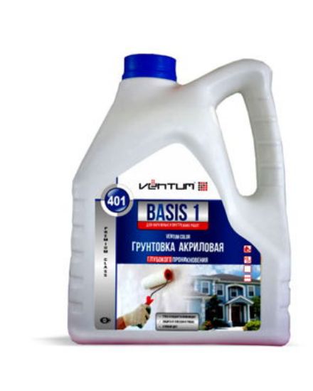Изображение Ventum Basis 1/5 (5 кг) акриловая грунтовка