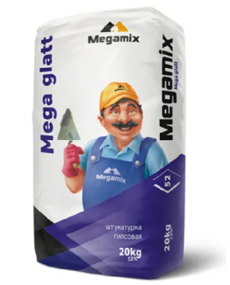 Изображение Сухая универсальная штукатурка MEGAMIX MEGA GLAT.