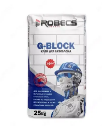 Изображение ROBECS G BLOCK 25 КГ – готовый сухой клей